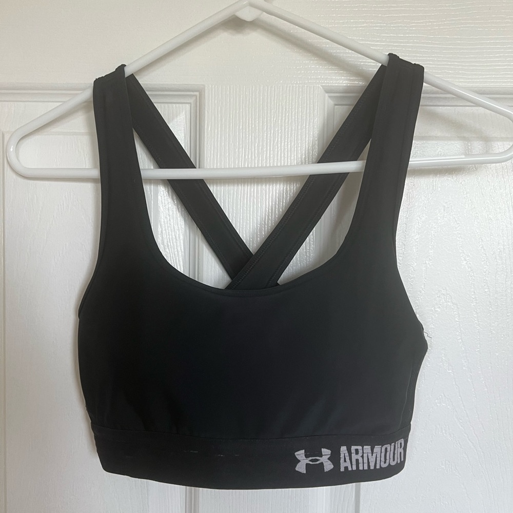 Black Under Armour Sports Bra